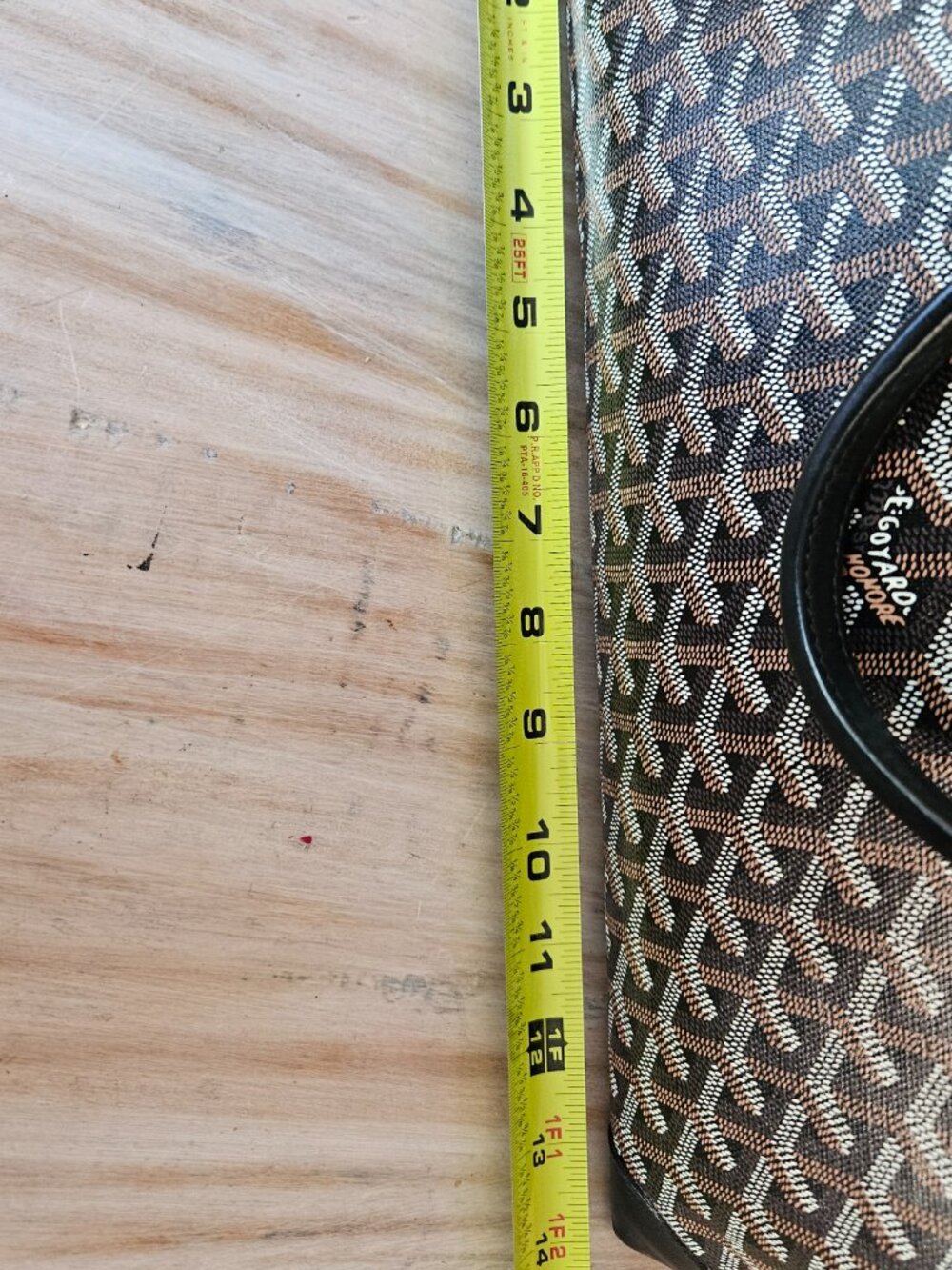 Authentic Black Goyard Bellechasse Structured Tote, Pristine Condition - Picture 13 of 16